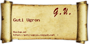 Guti Ugron névjegykártya